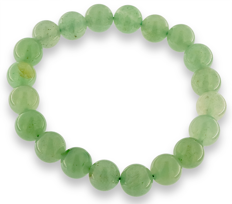 Jade Armband 10mm Jade Perlen auf doppelten Gummiband AR003 oben