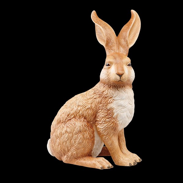 Figur Hase - "Mirinda" Goebel Ostern Figur Osterhase, Porzellan, weiß, 17.5x14x26 cm