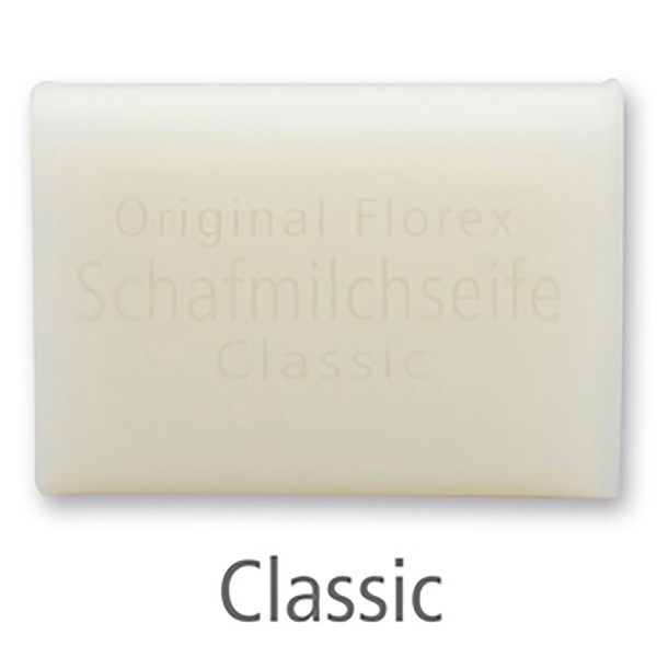 Florex Schafmilchseife - Classic - mit Lanolin und pflanzlichen Ölen zarter Duft 100 g