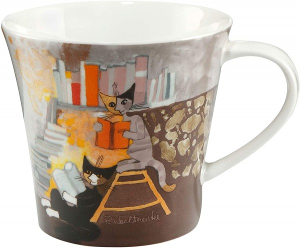 Goebel Clara e Tazio leggono Mug Tasse Rosina Wachtmeister Katze Teetasse Kaffeetasse