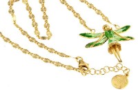 Vorschau: Halskette mit Feen Anhänger 3.0cm Green in 925 Sterling Silber Vergoldet ZCL1123-MG Vorschau: Halskette mit Feen Anhänger 3.0cm Green in 925 Sterling Silber Vergoldet ZCL1123-MG
