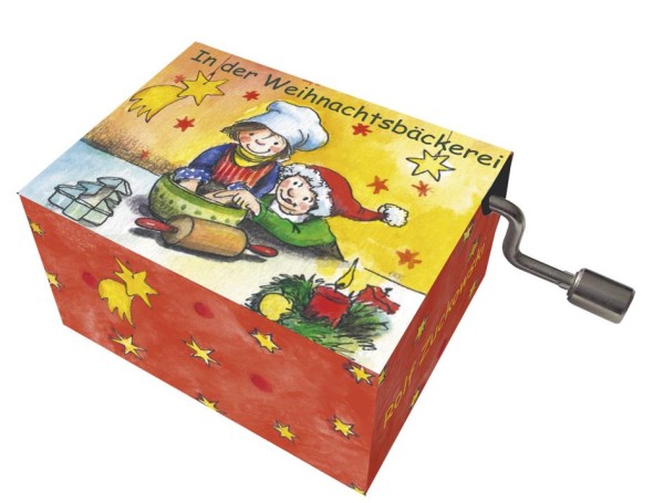 Mini-Drehorgel-Rolf Zuckowski -Spieluhr mit Resonanzboden In der Weihnachtsbäckerei 58328