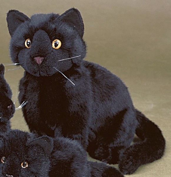 Förster Stofftiere 3380 Katze schwarz sitzend 30cm