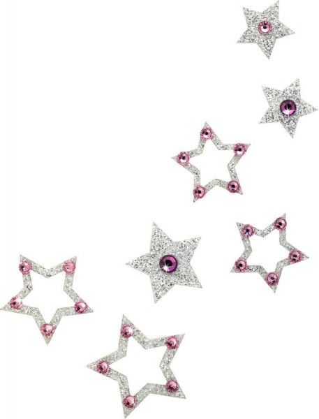 Fame 3 Silber-Hellrosa 1016054DE Körperschmuck Swarovski Crystal Pink