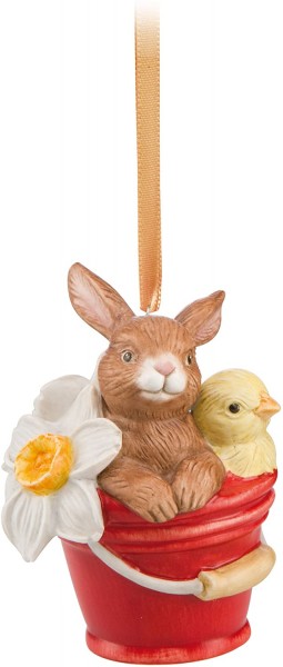 Figur Hängeornament "Jahreshase 2018" Goebel Ostern Jahresornament 2018 Bunt