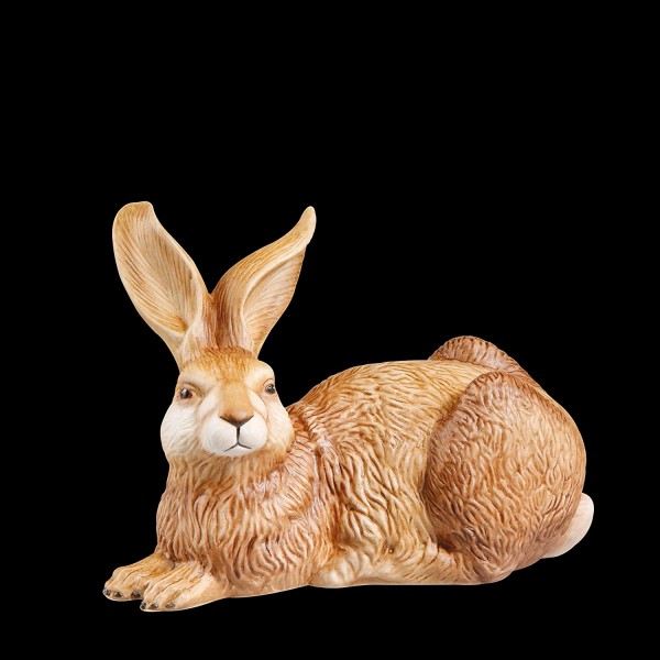 Figur Hase - "Amando" Goebel Ostern Figur Osterhase, Porzellan, braun, 14x7.5x9.5 cm